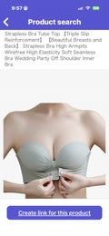 Strapless bra tube top  https://www.amazon.co.jp/dp/B0D2KVW6F3/?tag=rjdador70stor-22