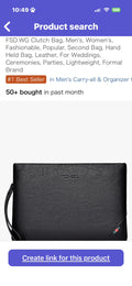 Clutch bag   https://www.amazon.co.jp/dp/B07W22SHHS/?tag=rjdador70stor-22